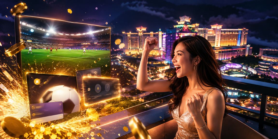 Suasana pertaruhan di Genting Highlands dengan pemandangan malam yang bercahaya dan suasana hiburan premium